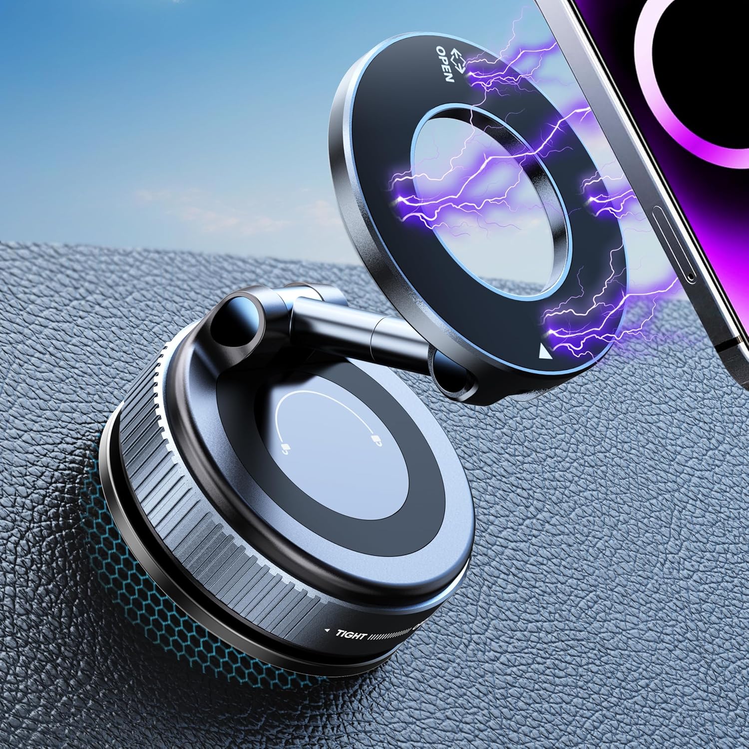 Suport Magnetic Auto 360° – Fixare Puternică pentru Telefon
