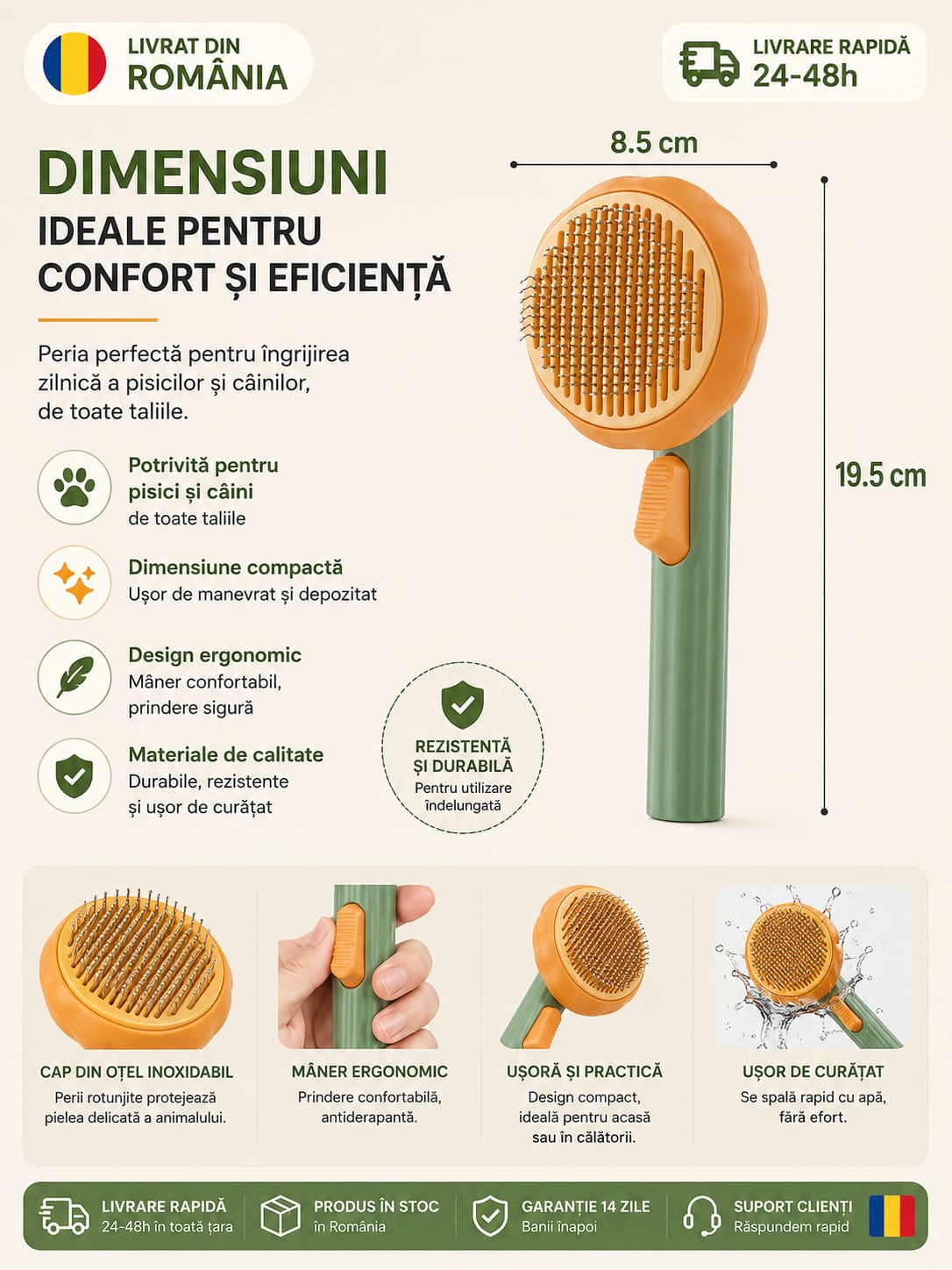Perie Magică pentru Pisici şi Câini